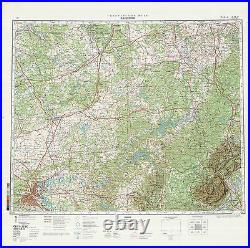 Russian Soviet Military Topographic Maps state TENNESSEE (USA), 1500 000