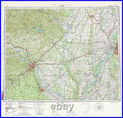 Russian Soviet Military Topographic Maps state TENNESSEE (USA), 1500 000