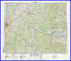 Russian Soviet Military Topographic Maps state TENNESSEE (USA), 1500 000