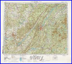 Russian Soviet Military Topographic Maps state TENNESSEE (USA), 1500 000