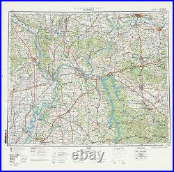 Russian Soviet Military Topographic Maps state TENNESSEE (USA), 1500 000