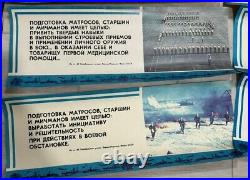 Russian USSR SOVIET NAVY Propaganda Military Poster & Banners 22x 9 LOT OF 17