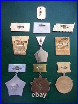 Set 10 USSR Soviet Badge Tank Military Veteran Buttle WWII War