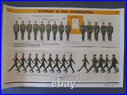 Set of 15 original Soviet Military Posters