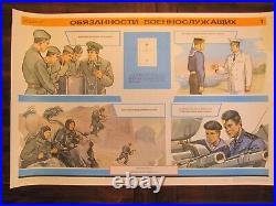 Set of 15 original Soviet Military Posters