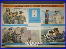 Set of 15 original Soviet Military Posters