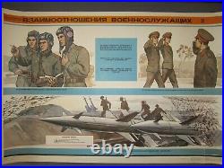 Set of 15 original Soviet Military Posters