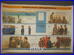 Set of 15 original Soviet Military Posters