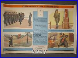 Set of 15 original Soviet Military Posters