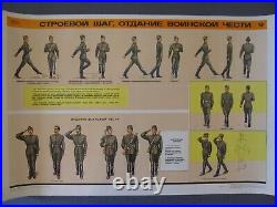 Set of 15 original Soviet Military Posters