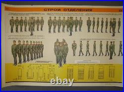 Set of 15 original Soviet Military Posters