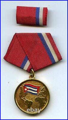 Soviet Army Caribbean Military Friendship Medal 1st Class & Bonus Photo Officer