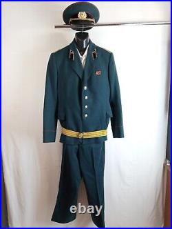 Soviet Army Officer Uniform Jacket Belt Pants Cap Shirt Original Military USSR