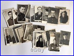 Soviet Military Guys Men Boys Red Army Lot of 100 Random Vintage Photos USSR