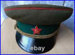 Soviet Military Officer Visor Peaked Hat USSR Original Rare Vintage