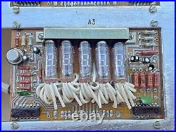 Soviet Military Original Panel with IV-3A Nixie Tubes Ultra Rare