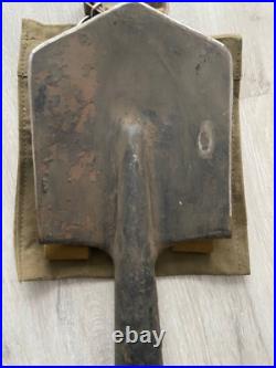 Soviet Military Sapper Shovel in case. Stamp 1944 WWII. USSR Original