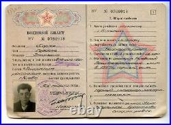 Soviet Military Ticket ID for Spanish Soldier Niños de Rusia Spanish Civil War