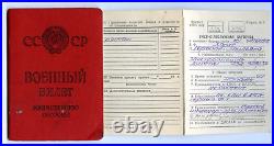 Soviet Military Ticket ID for Spanish Soldier Niños de Rusia Spanish Civil War