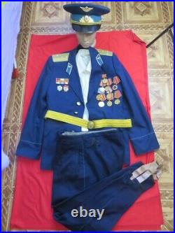 Soviet Russia ceremonial uniform of a military Red Army officer pilot with award