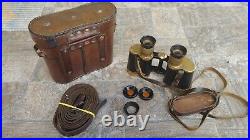 Soviet USSR field military Binoculars 6x30, WWll, 1940, full set, RKKA, Red army