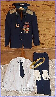 Soviet Vintage Military AIR Force Officer Uniform Army USSR Major. ORIGINAL