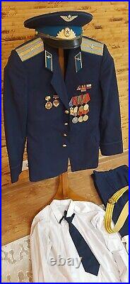 Soviet Vintage Military AIR Force Officer Uniform Army USSR Major. ORIGINAL