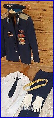 Soviet Vintage Military AIR Force Officer Uniform Army USSR Major. ORIGINAL