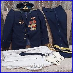 Soviet Vintage Military AIR Force Officer Uniform Army USSR Major. ORIGINAL