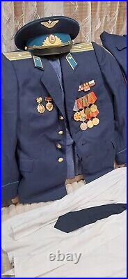 Soviet Vintage Military AIR Force Officer Uniform Army USSR Major. ORIGINAL