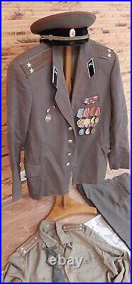 Soviet Vintage Military Uniform Army Officer Lieutenant Colonel ORIGINAL. USSR###