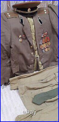 Soviet Vintage Military Uniform Army Officer Lieutenant Colonel ORIGINAL. USSR###