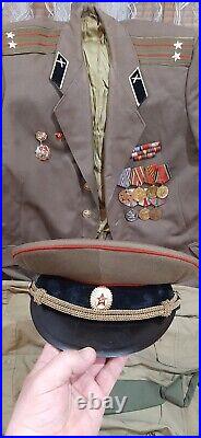 Soviet Vintage Military Uniform Army Officer Lieutenant Colonel ORIGINAL. USSR###