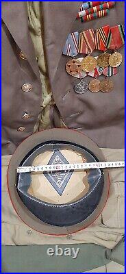 Soviet Vintage Military Uniform Army Officer Lieutenant Colonel ORIGINAL. USSR###