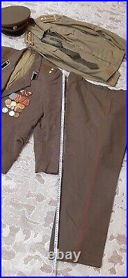 Soviet Vintage Military Uniform Army Officer Lieutenant Colonel ORIGINAL. USSR###