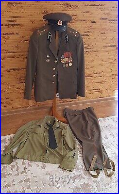 Soviet Vintage Military Uniform Officer Armies Captain /ORIGINAL. USSR. ##