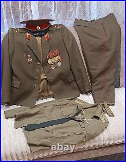 Soviet Vintage Military Uniform Officer Army USSR Senior Lieutenant