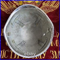 Soviet military helmt SSH60chrome plated present to afghanistan war veteran