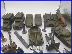 Soviet toys, military equipment and soldiers, a set of soldiers and military