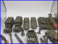 Soviet toys, military equipment and soldiers, a set of soldiers and military