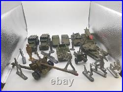 Soviet toys, military equipment and soldiers, a set of soldiers and military