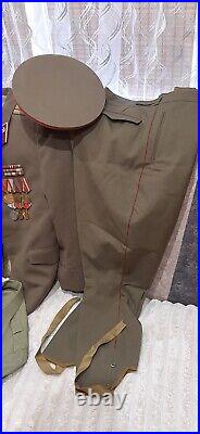 Soviet vintage military uniform Army Officer Major ORIGINAL. USSR