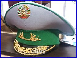 Tajikistan General Officer Military Cap Army Original. Ex-USSR Soviet Republic