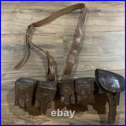 USSR Ww2-cold War Era Russian Belt Lot, Holster, Military, Army Surplus Soldier