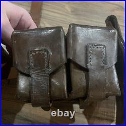 USSR Ww2-cold War Era Russian Belt Lot, Holster, Military, Army Surplus Soldier