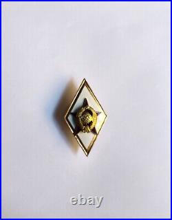 Ussr Soviet Military Rhombus General Staff Gold Plated