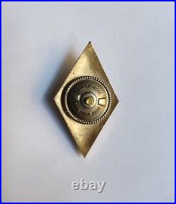 Ussr Soviet Military Rhombus General Staff Gold Plated