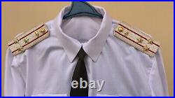 Vintage 1970-80s soviet military uniform of a tankman with the rank of colonel