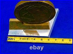 Vintage 1976 Soviet Russian Custom Made Military Presentation Desk Table Medal