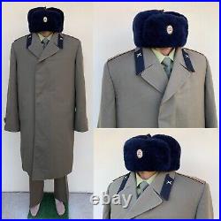 Vintage 1980s Soviet Military Uniform Set, coat, shirt, ushanka hat and pants